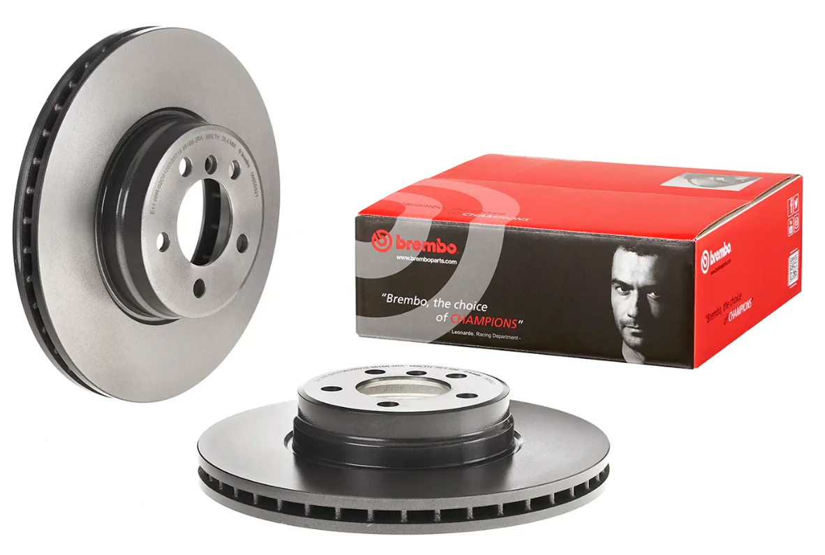 BREMBO -  Front Vented Brake Disc Coated - 344mm Diameter