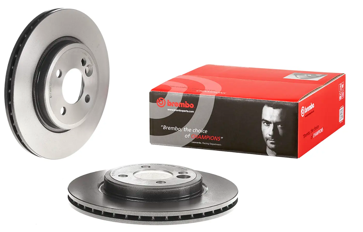 BREMBO -  Front Vented Brake Disc Pair Coated - 276mm Diameter