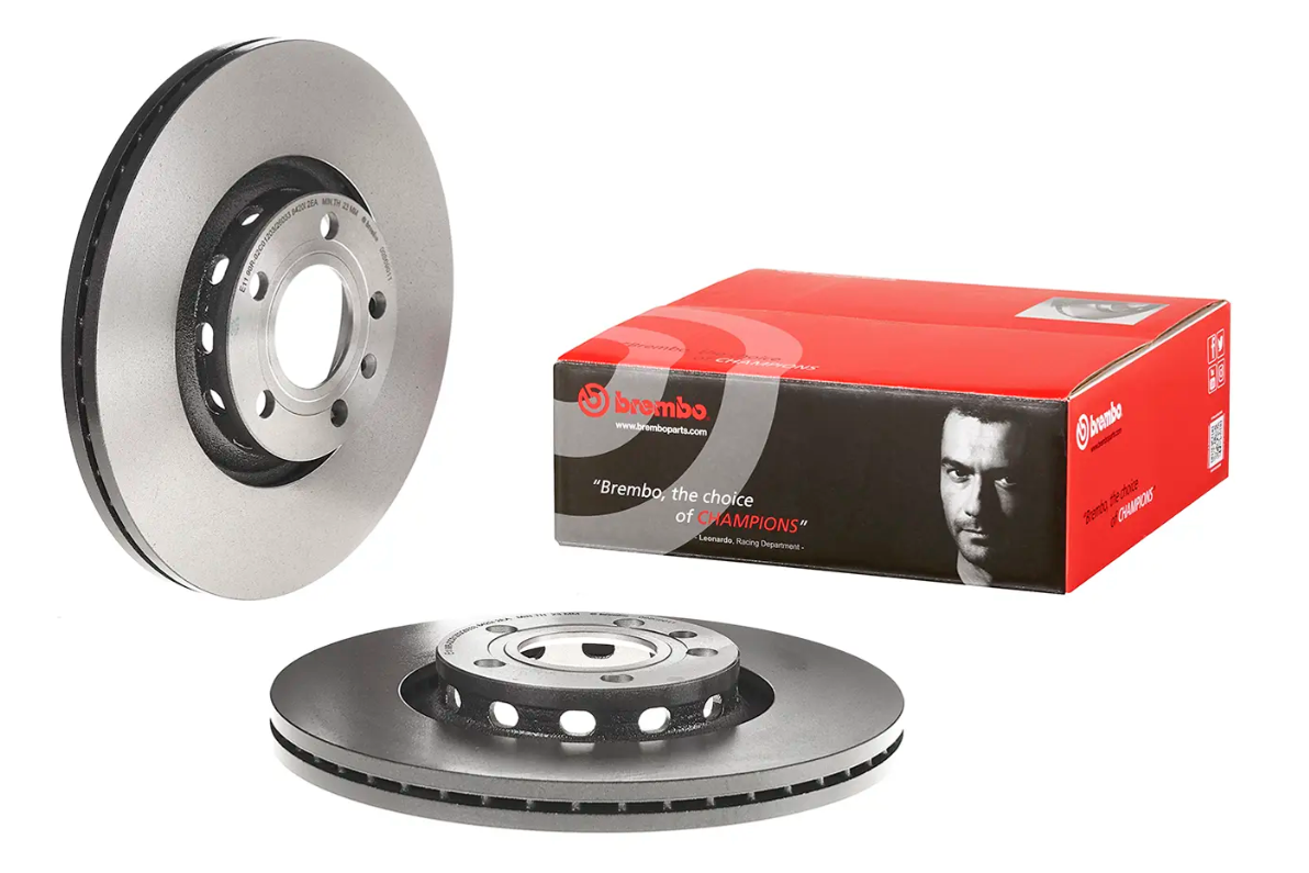 BREMBO -  Front Vented Brake Disc Pair Coated - 312mm Diameter
