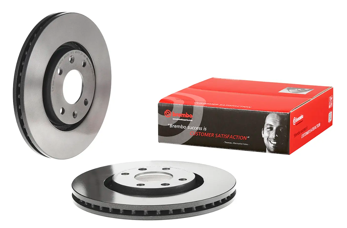BREMBO -  Front Vented Brake Disc Pair Coated - 283mm Diameter