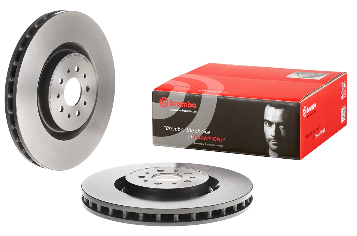 BREMBO -  Front Vented Brake Disc Pair Coated - 330mm Diameter