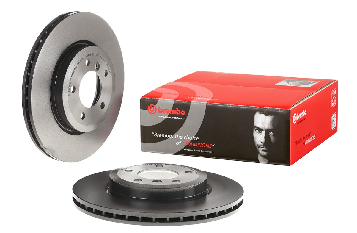 BREMBO -  Front Vented Brake Disc Pair Coated - 325mm Diameter