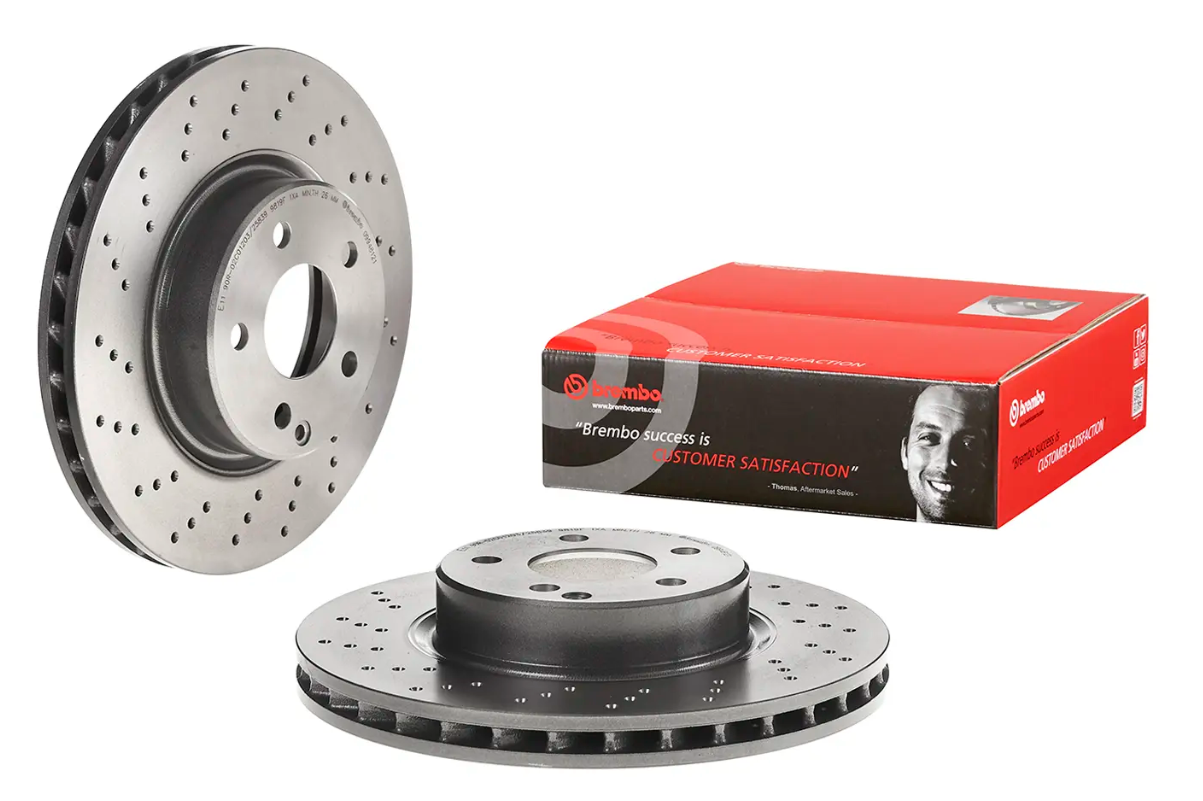 BREMBO -  Front Vented Brake Disc Coated - 312mm Diameter