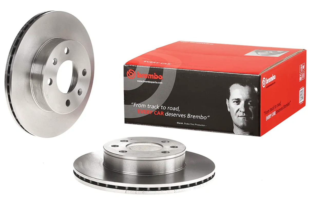 BREMBO -  Front Vented Brake Disc Pair - 241mm Diameter