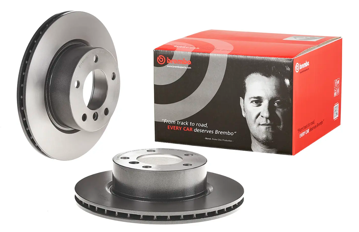 BREMBO -  Front Vented Brake Disc Pair Coated - 292mm Diameter