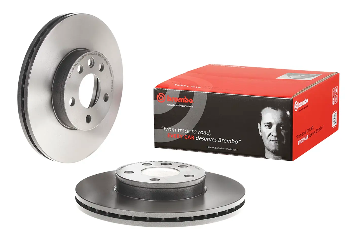 BREMBO -  Front Vented Brake Disc Pair Coated - 300mm Diameter