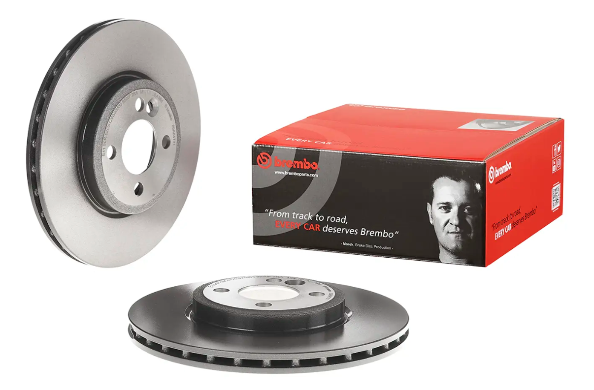 BREMBO -  Front Vented Brake Disc Pair Coated - 294mm Diameter