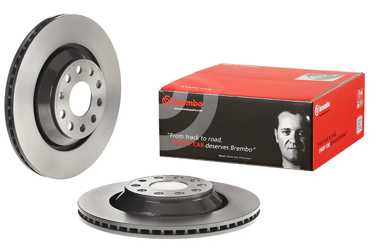 BREMBO -  Rear Vented Brake Disc Pair Coated - 310mm Diameter