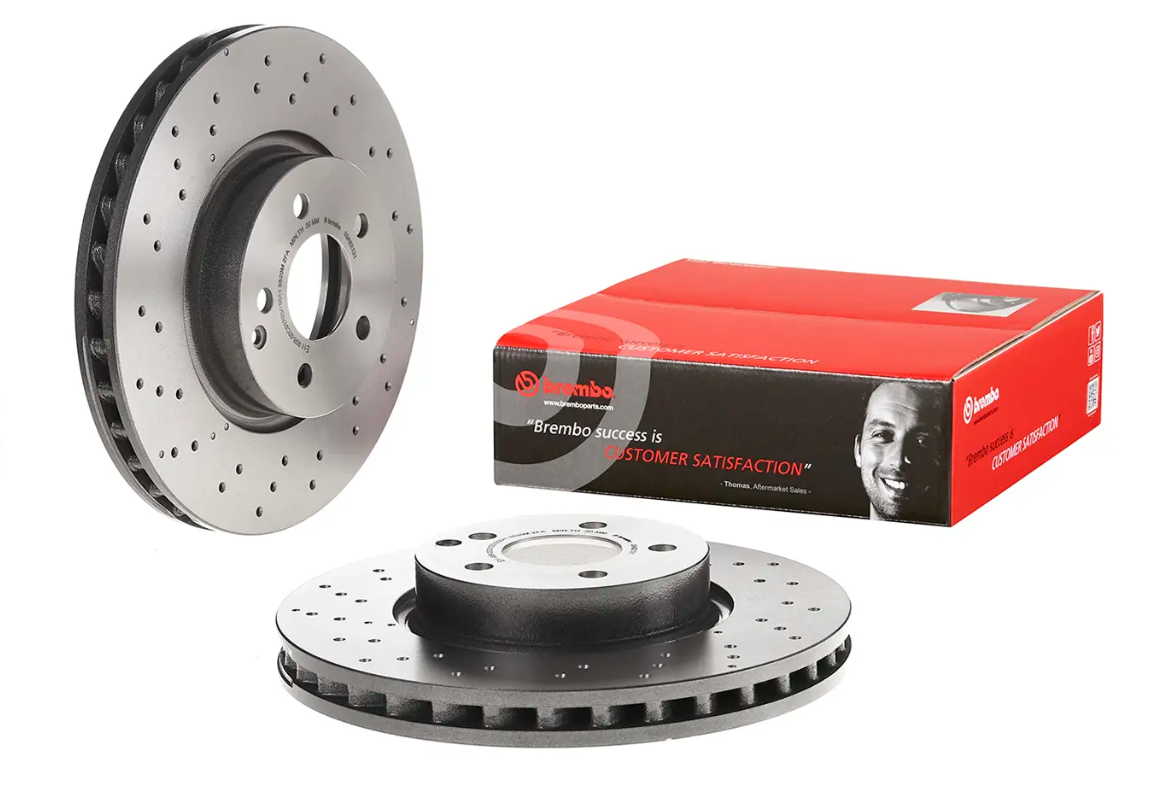 BREMBO -  Front Vented Brake Disc Coated - 322mm Diameter