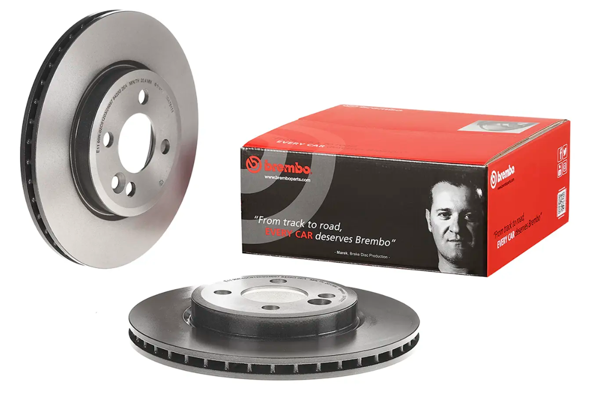 BREMBO -  Front Vented Brake Disc Pair Coated - 280mm Diameter