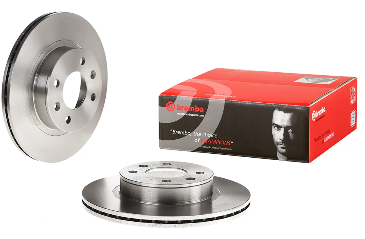 BREMBO -  Front Vented Brake Disc Pair - 252mm Diameter