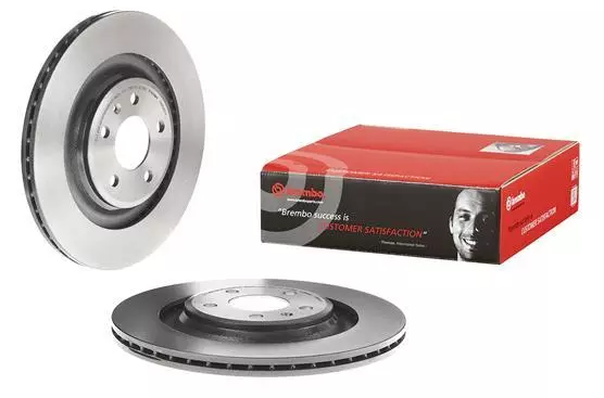 BREMBO -  Rear Vented Brake Disc Pair Coated - 330mm Diameter