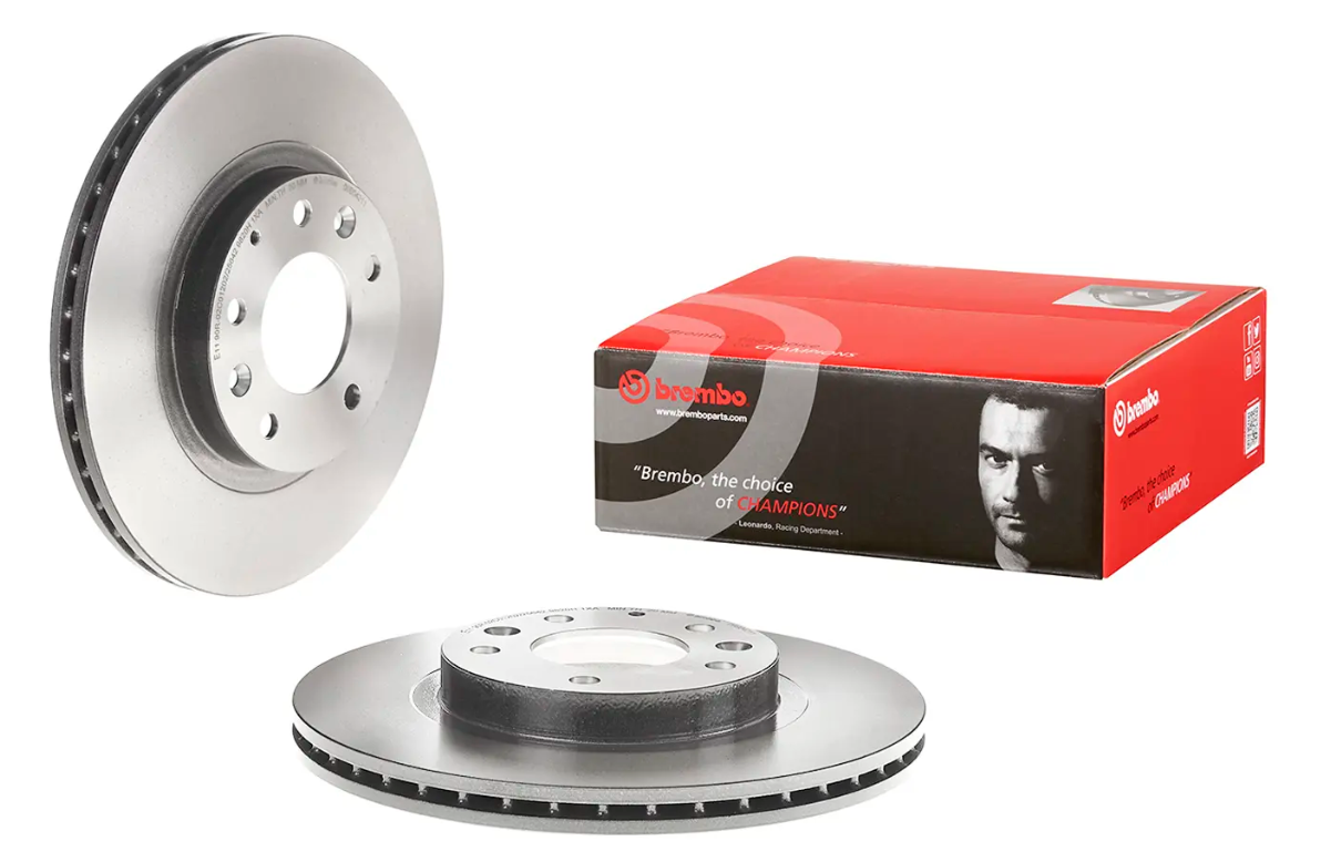 BREMBO -  Front Vented Brake Disc Pair Coated - 290mm Diameter