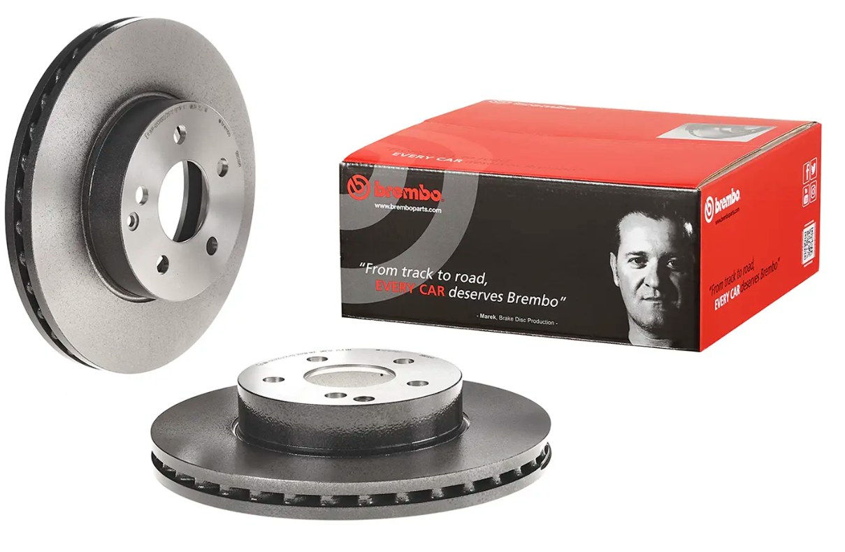 BREMBO -  Front Vented Brake Disc Pair Coated - 295mm Diameter