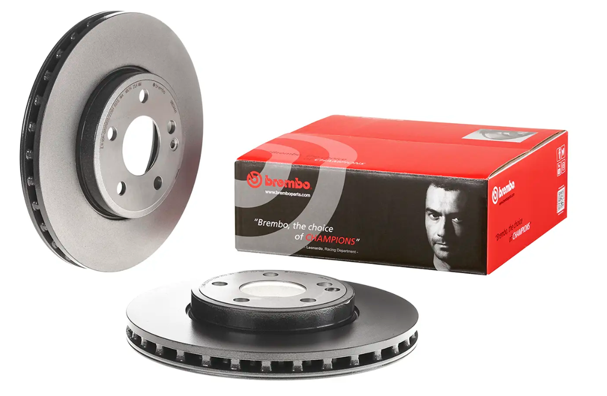 BREMBO -  Front Vented Brake Disc Pair Coated - 295mm Diameter