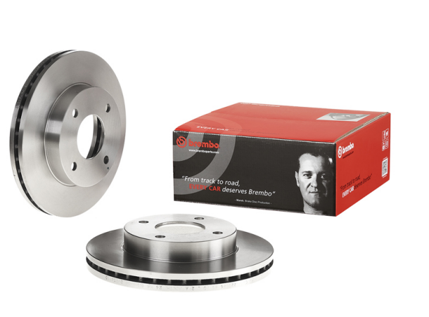 BREMBO -  Front Vented Brake Disc Pair - 257mm Diameter