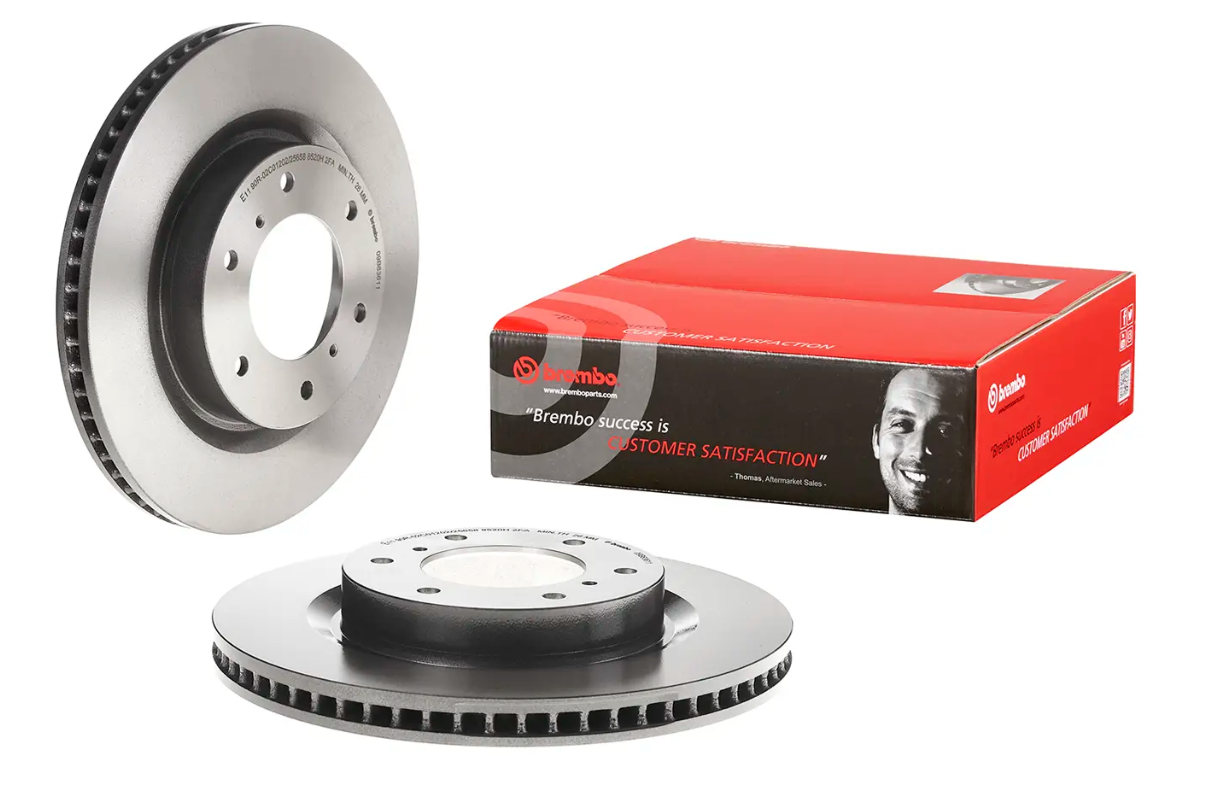 BREMBO -  Front Vented Brake Disc Coated - 332mm Diameter