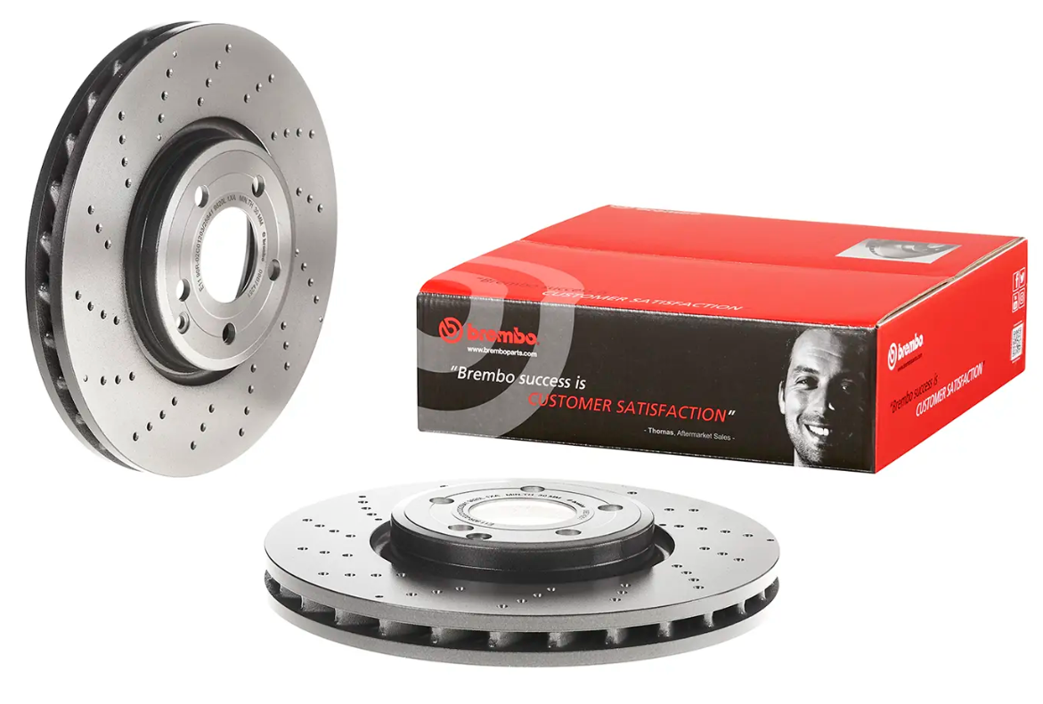 BREMBO -  Front Vented Brake Disc Coated - 322mm Diameter