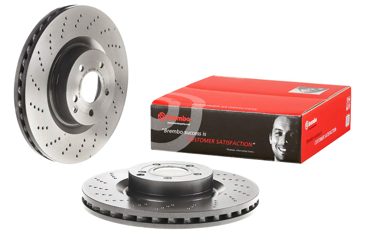 BREMBO -  Front Vented Brake Disc Coated - 344mm Diameter