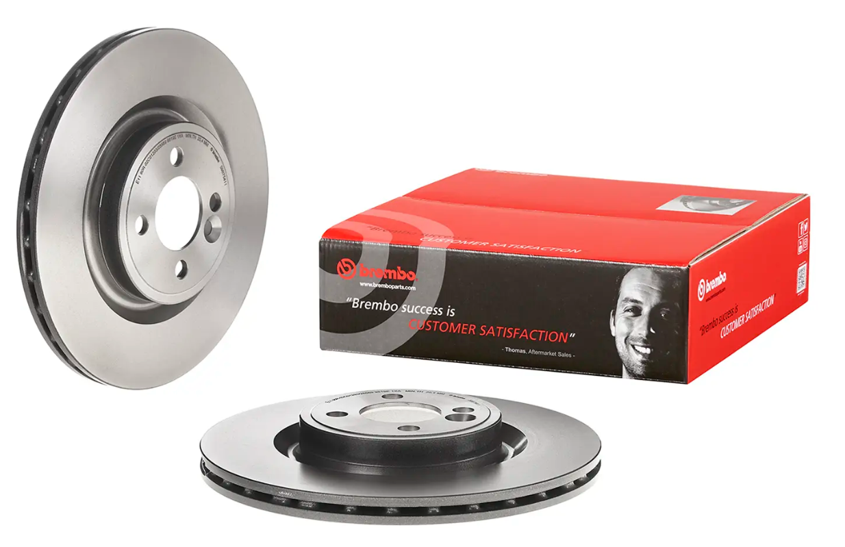 BREMBO -  Front Vented Brake Disc Pair Coated - 316mm Diameter