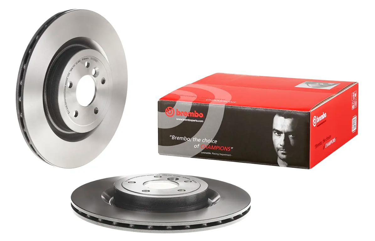 BREMBO -  Rear Vented Brake Disc Pair Coated - 325mm Diameter