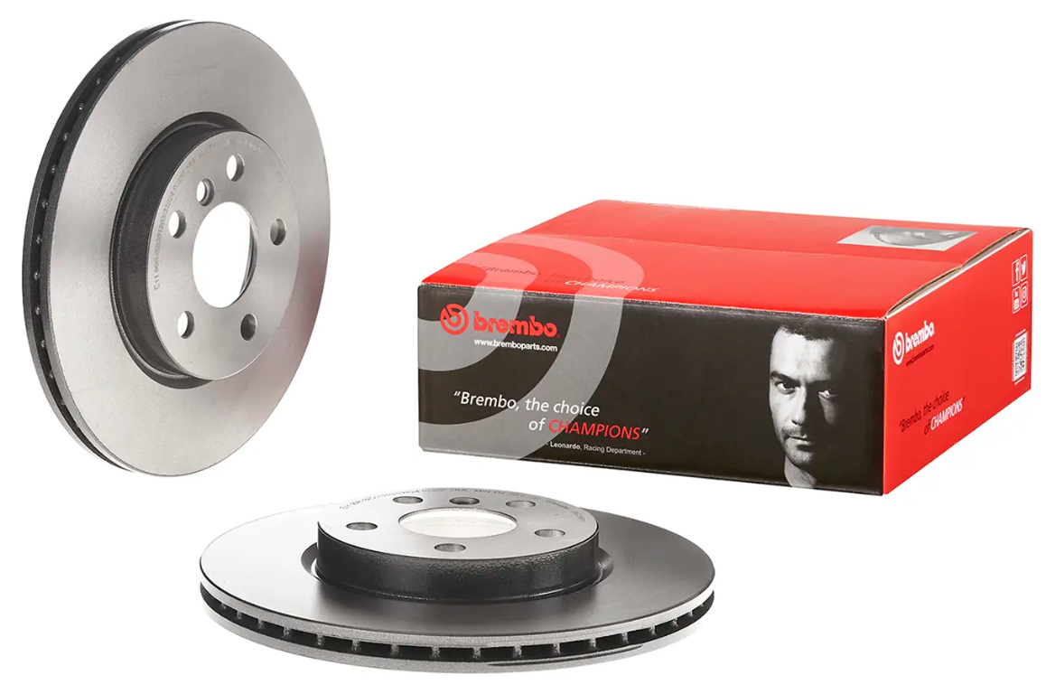 BREMBO -  Front Vented Brake Disc Pair Coated - 294mm Diameter