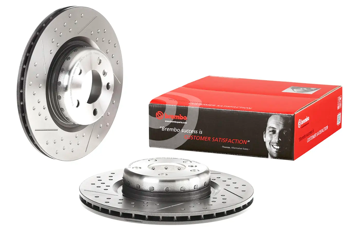 BREMBO -  Rear Vented Brake Disc Coated - 345mm Diameter