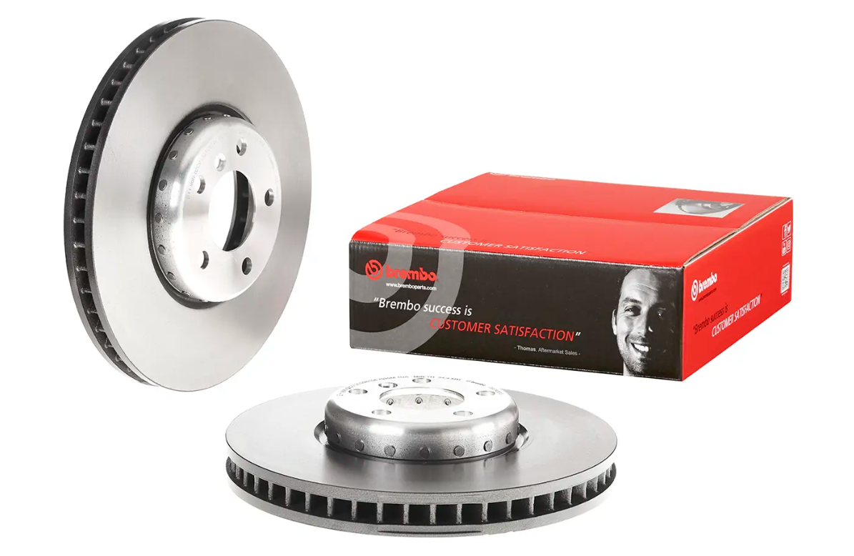 BREMBO -  Front Rh Vented Brake Disc Coated - 348mm Diameter