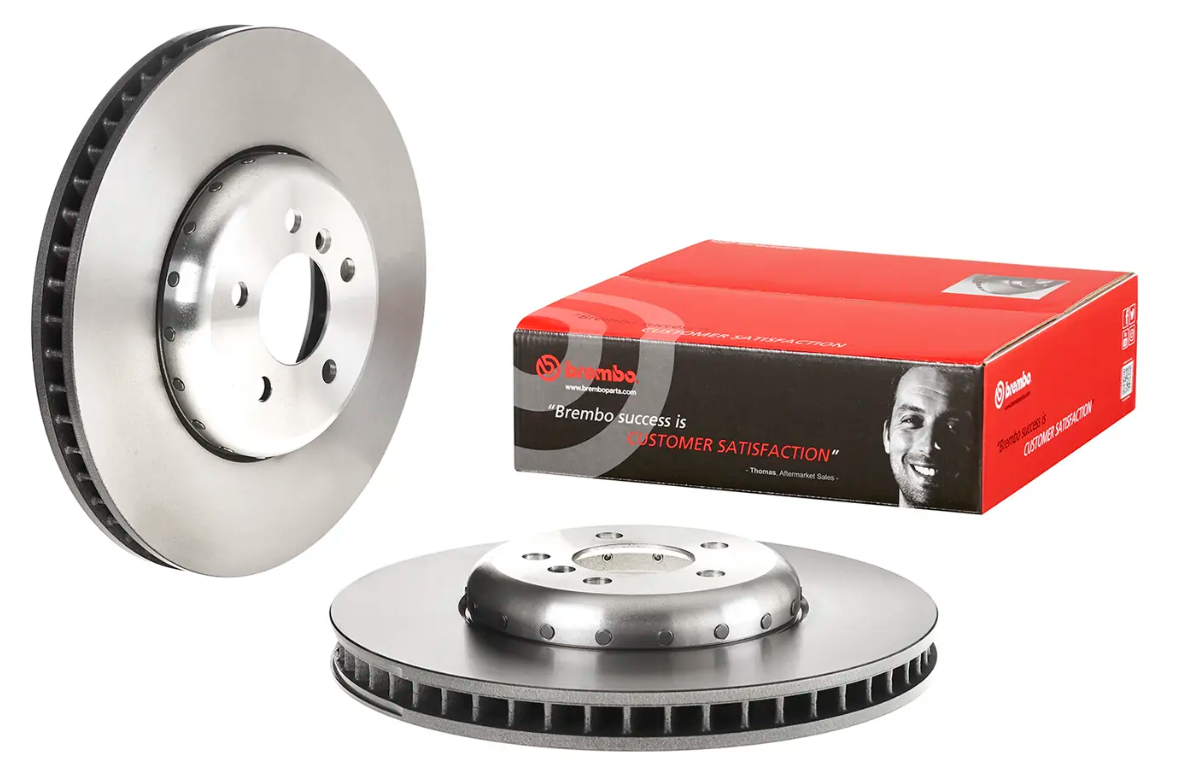 BREMBO -  Front Lh Vented Brake Disc Coated - 374mm Diameter