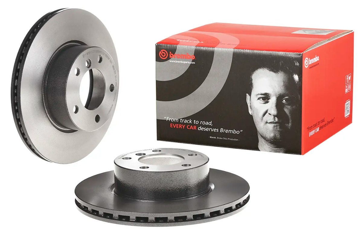 BREMBO -  Front Vented Brake Disc Pair Coated - 300mm Diameter