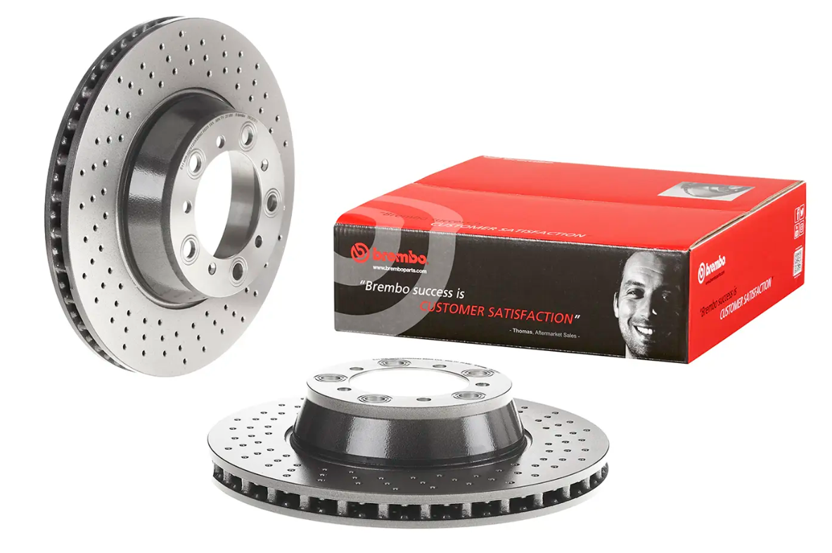 BREMBO -  Rear Vented Brake Disc Coated - 330mm Diameter