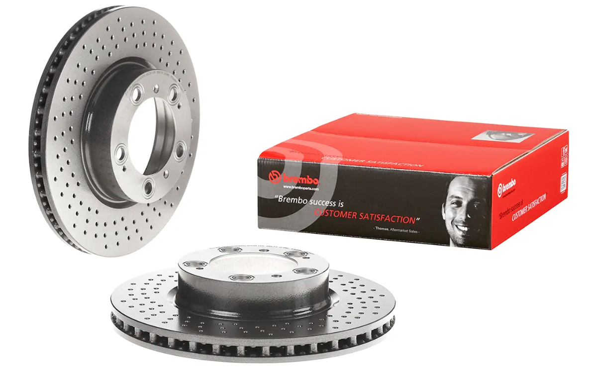 BREMBO -  Front Vented Brake Disc Coated - 318mm Diameter