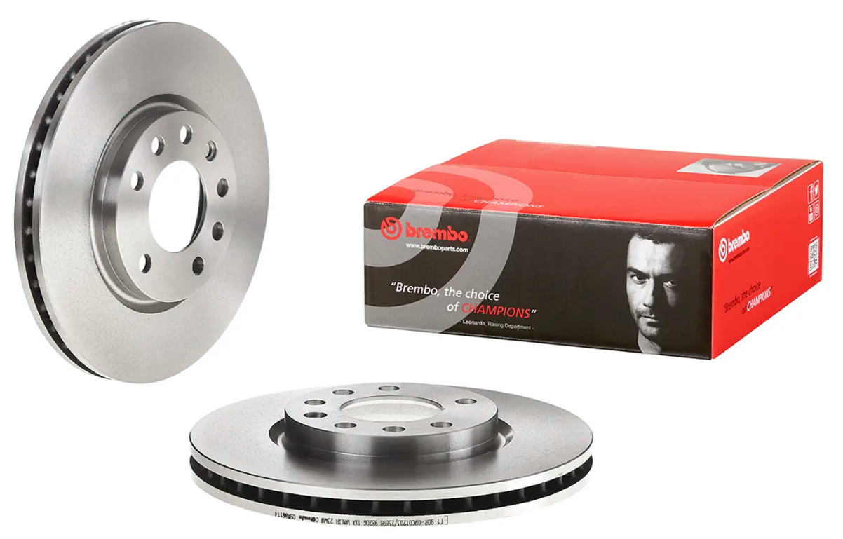 BREMBO -  Front Vented Brake Disc Pair - 278mm Diameter