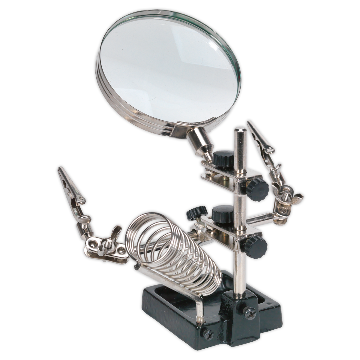SEALEY -  Mini Robot Soldering Stand with Magnifier & Iron Holder