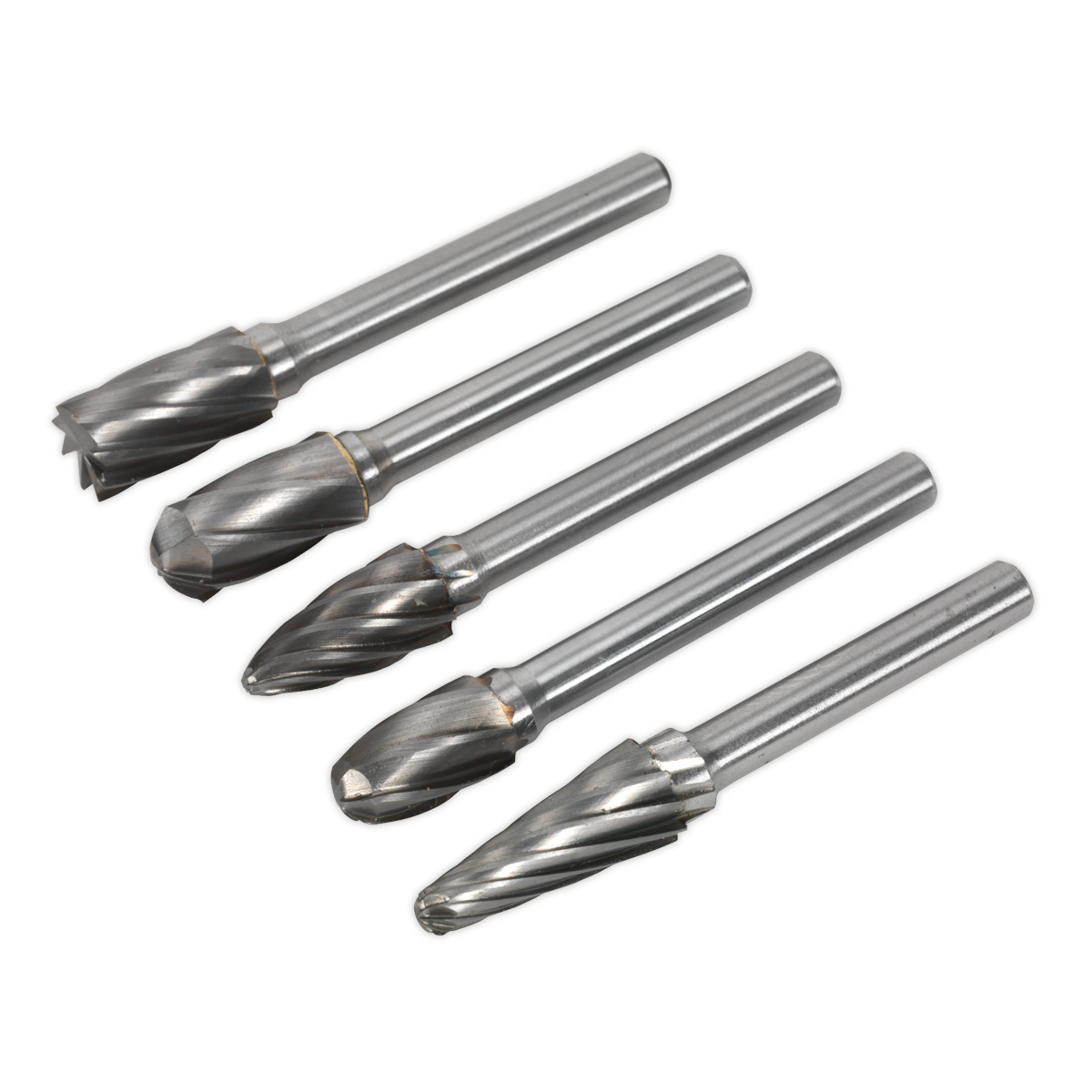 Tungsten Carbide Rotary Burr Set 5pc Ripper/Coarse