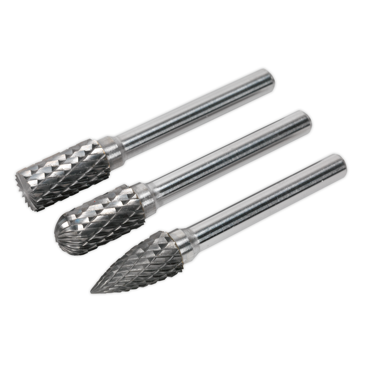 SEALEY -  Tungsten Carbide Rotary Burr Set 3pc