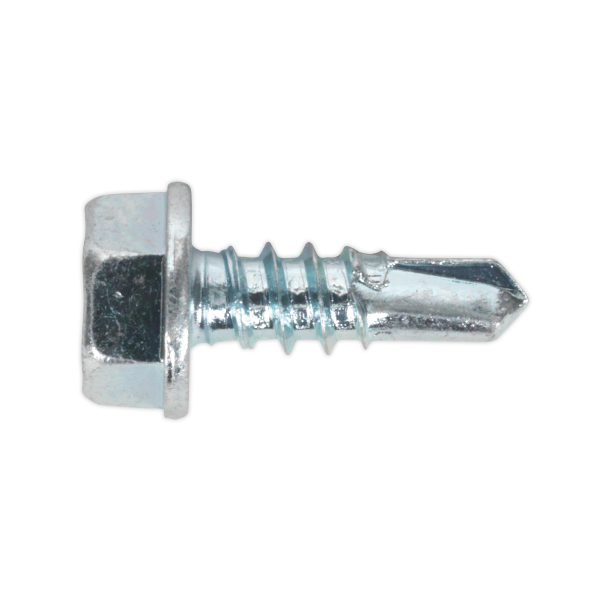 Self-Drilling Screw 4.2 x 13mm Hex Head Zinc Pack of 100