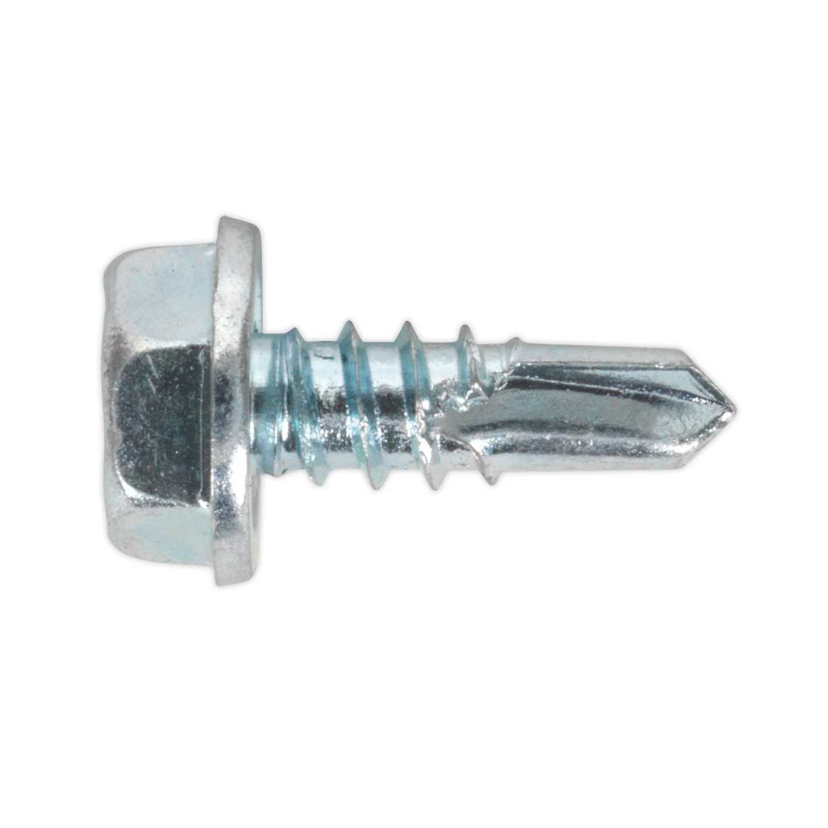 Self-Drilling Screw 4.8 x 13mm Hex Head Zinc Pack of 100