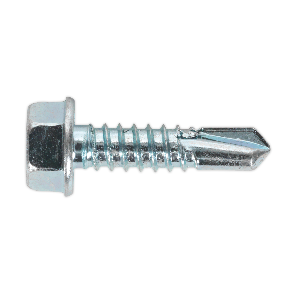 Self-Drilling Screw 6.3 x 25mm Hex Head Zinc Pack of 100