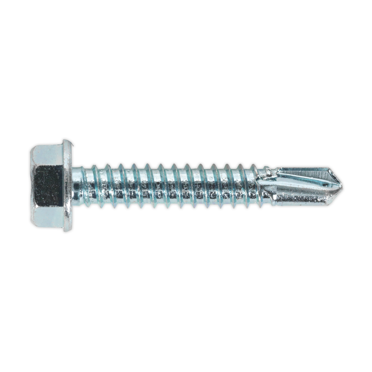 Self-Drilling Screw 6.3 x 38mm Hex Head Zinc Pack of 100