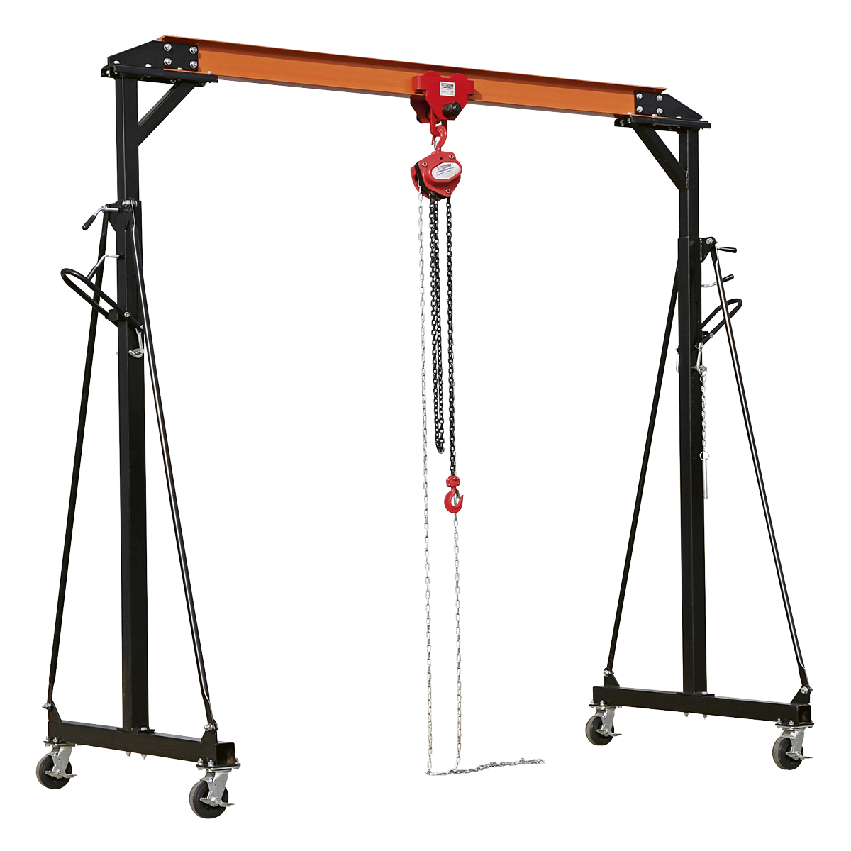 SEALEY -  Portable Lifting Gantry Crane Adjustable 1 Tonne & Hoist Combo