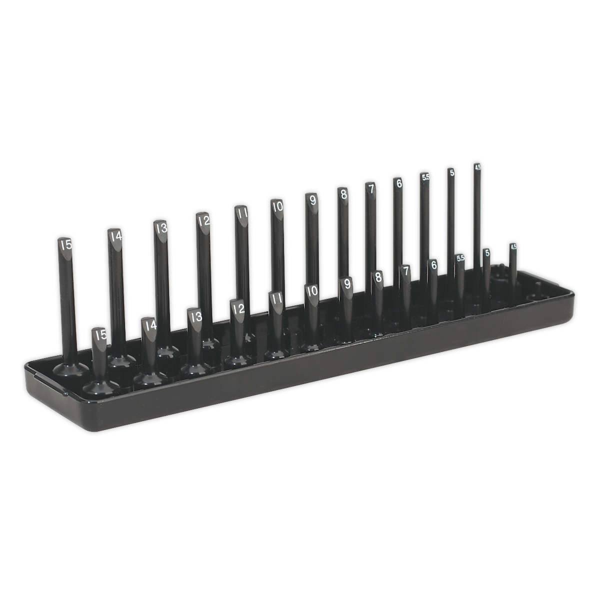 SEALEY -  Socket Holder 1/4"Sq Drive 4-15mm