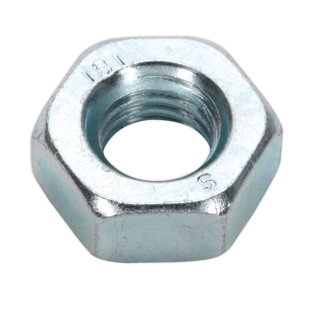 SEALEY -  Steel Nut DIN 934 - M10 Zinc Pack of 100
