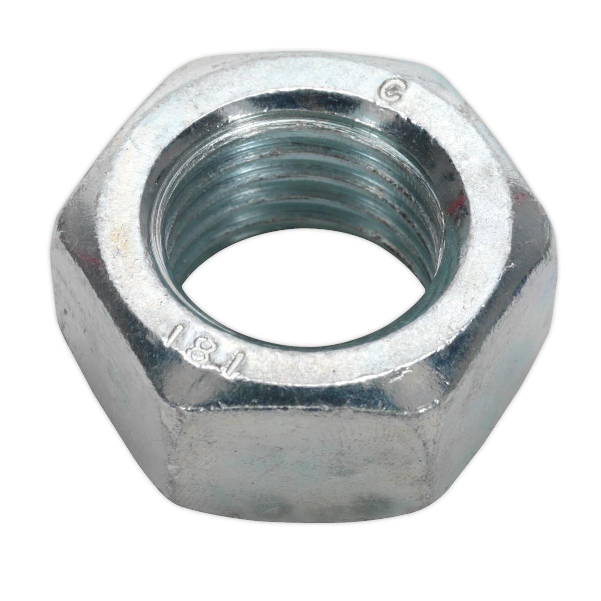 Steel Nut DIN 934 - M20 Zinc Pack of 10