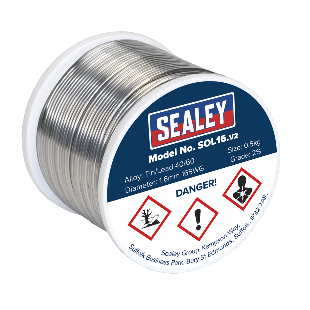 Solder Wire Quick Flow 1.6mm/16SWG 40/60 0.5kg Reel