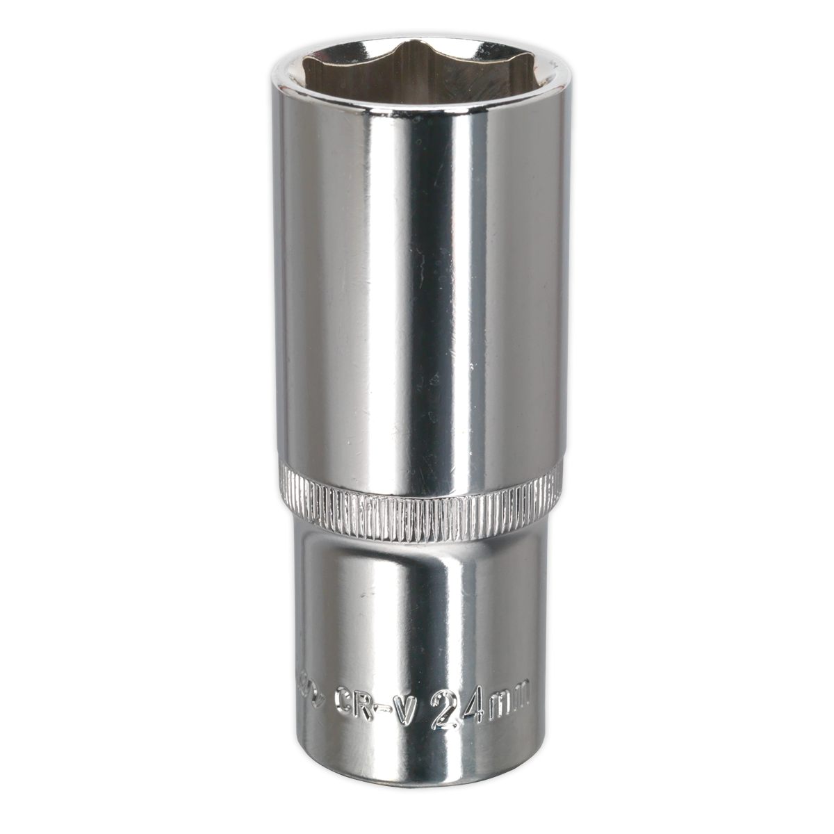 SEALEY -  WallDrive® Socket 24mm Deep 1/2"Sq Drive Fully Polished