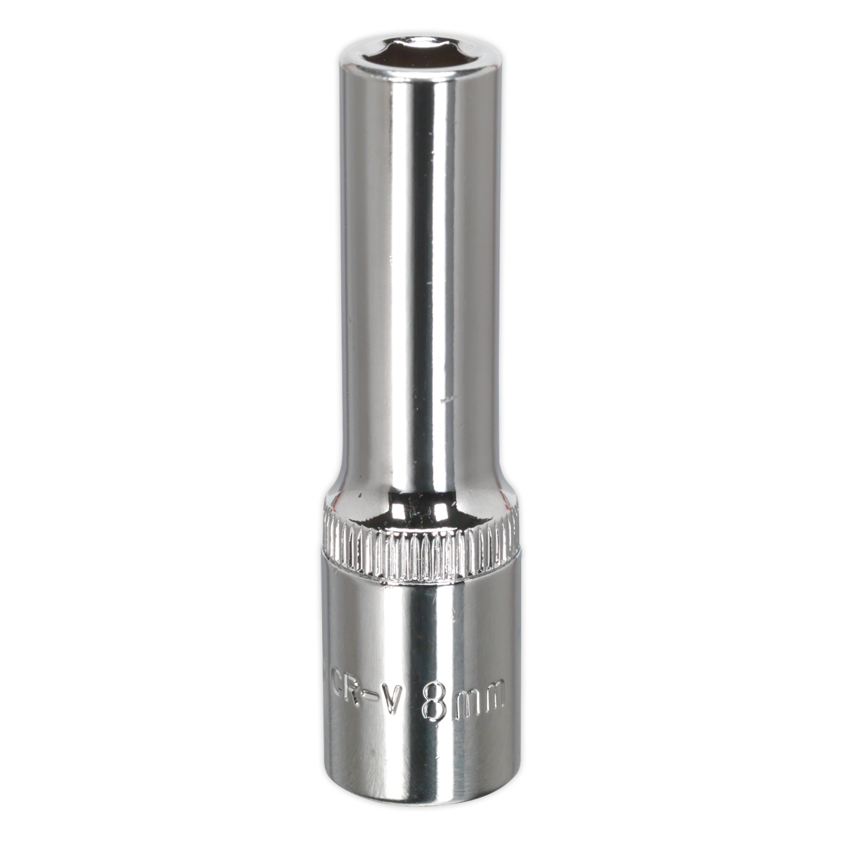 SEALEY -  WallDrive® Socket 8mm Deep 3/8"Sq Drive Fully Polished