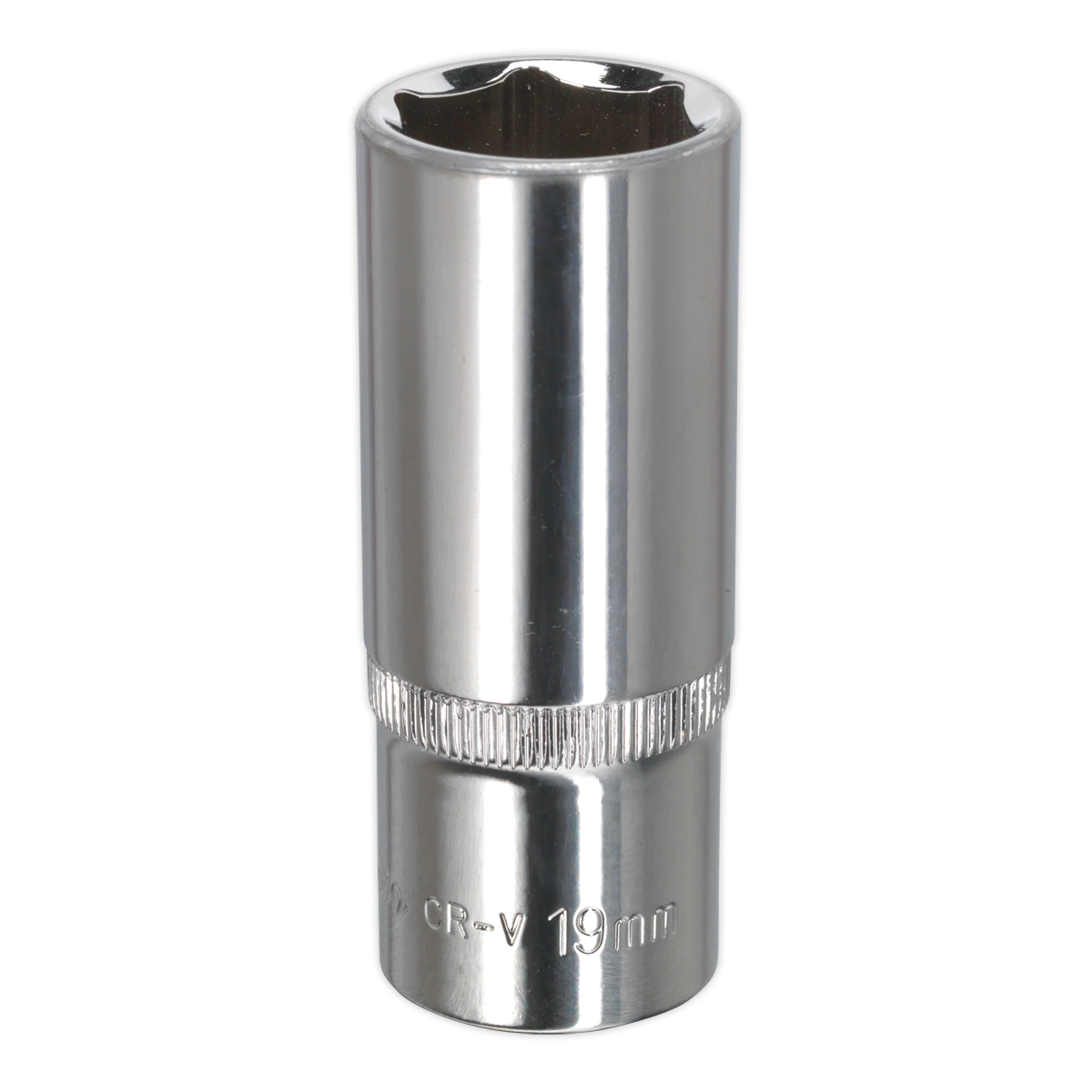 WallDrive® Socket 19mm Deep 3/8"Sq Drive Fully Polished