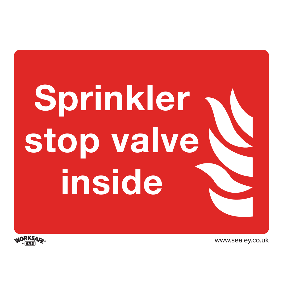Safe Conditions Safety Sign - Sprinkler Stop Valve - Rigid Plastic