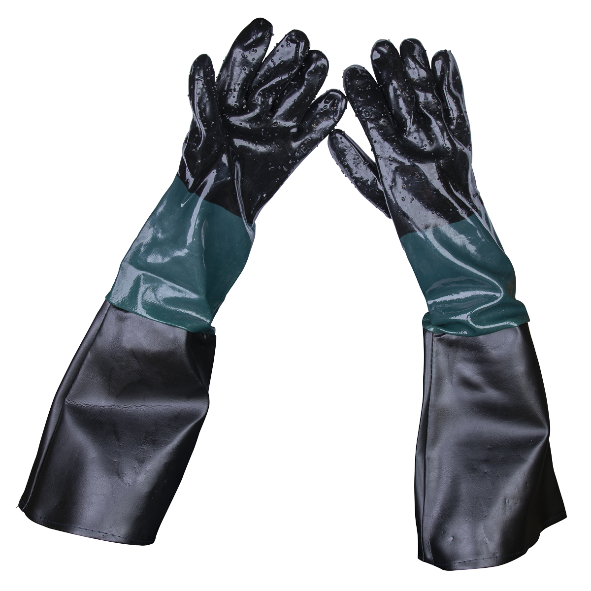 Shot Blasting Gauntlets 585mm Cuffed Pair